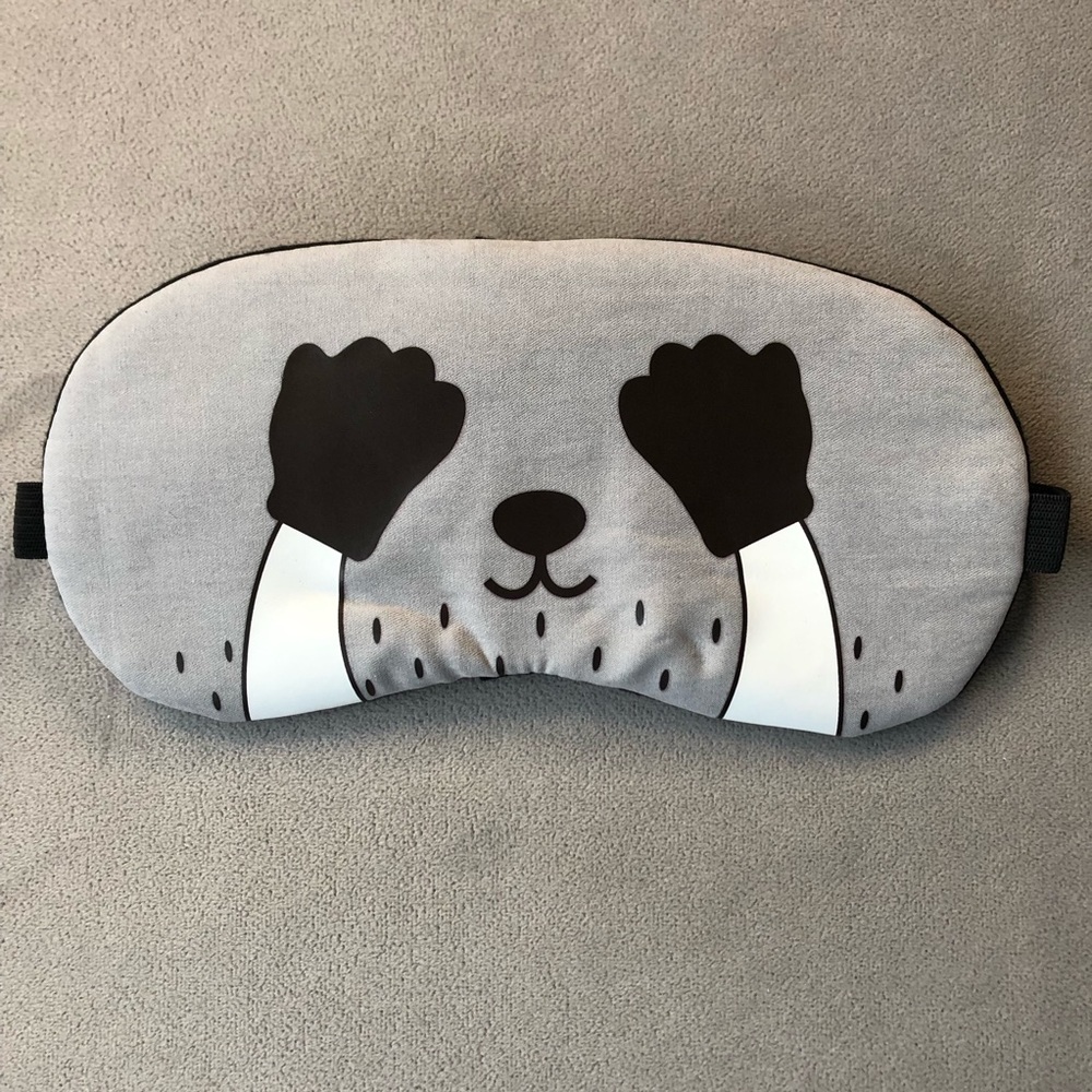 Peek-A-Boo Raccoon Sleep Mask ~ Brand New!